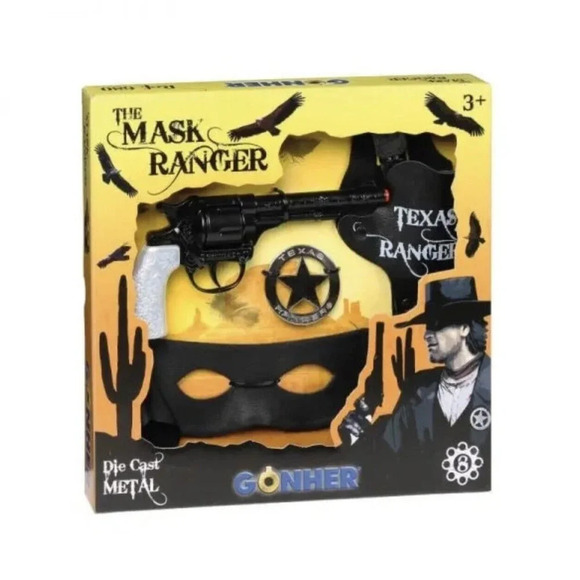 NEW The Mask Ranger 5pc Cap Gun Costume Pretend Playset - Picture 3 of 4